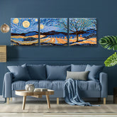 Paint by Numbers triptych Pano-098-3T